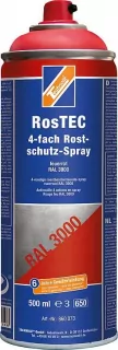 Technolit 4-fach Rostschutz-Spray RosTEC 500ml Feuerrot RAL3000