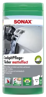 SONAX CockpitPflegeTücher matteffect Box