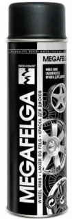 MEGAFELGA Felgenlack Spray Schwarz Matt 500ml