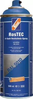 Technolit 4-fach Rostschutz-Spray RosTEC 500ml Enzianblau RAL5010