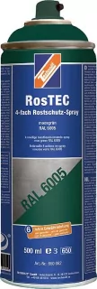 Technolit 4-fach Rostschutz-Spray RosTEC 500ml Moosgrün RAL6005