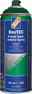 Technolit 4-fach Rostschutz-Spray RosTEC 500ml Verkehrsgrün RAL6024