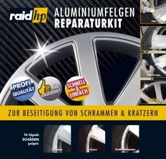 raid hp Aluminiumfelgen Reparatur Kit Schwarz glanz